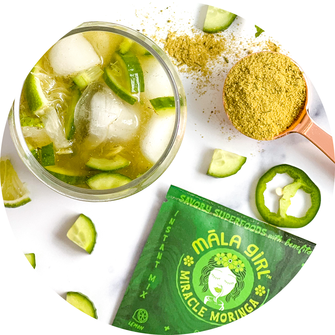 mala girl moringa mojito mocktail