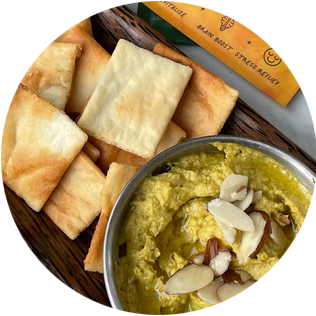 Hummus, Curry, Ashwagandha, Curry Hummus, Superfoods, Adaptogentic, Entertaining
