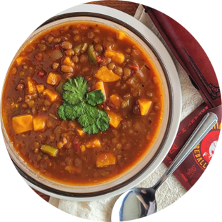 Fireball Lentil Chowder