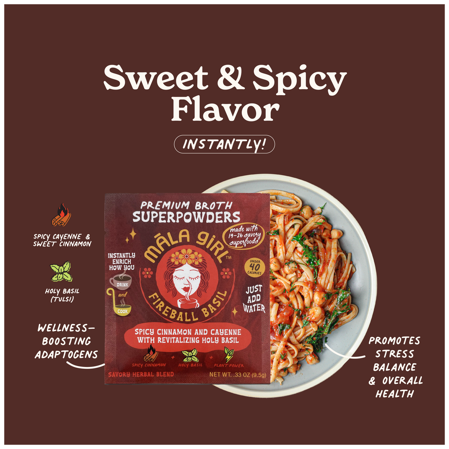 Fireball Basil Superfood Broth Powder