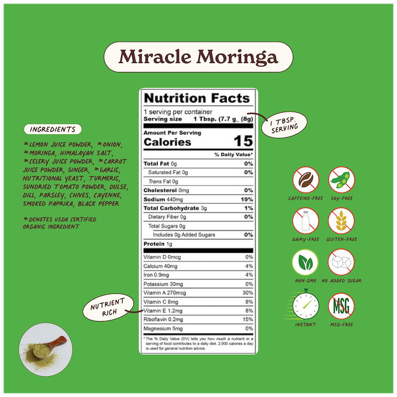 Miracle Moringa Superfood Broth Powder