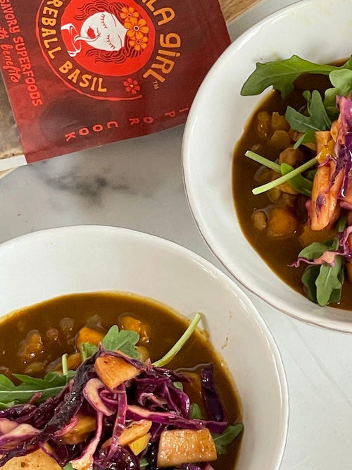 butternut squash and lentils