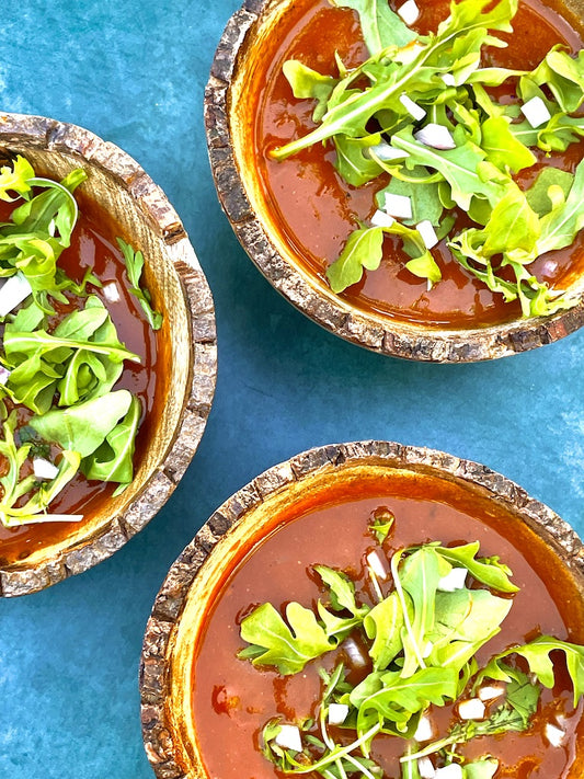 Tomato White Bean Soup with Ginger