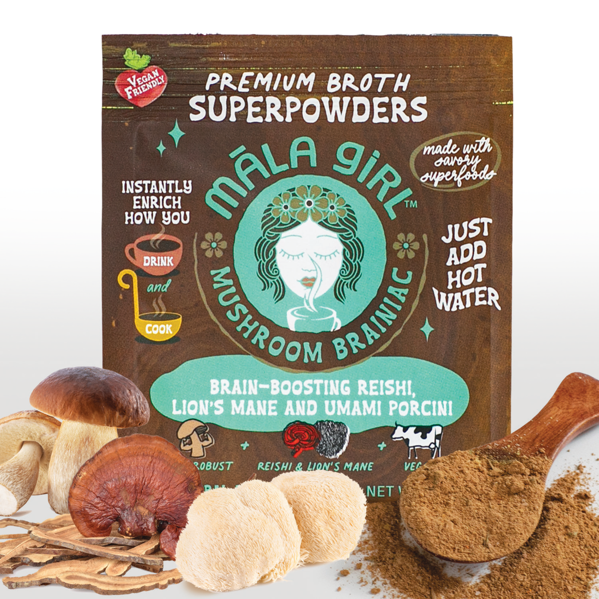Mushroom Brainiac Superfood Broth Powder
