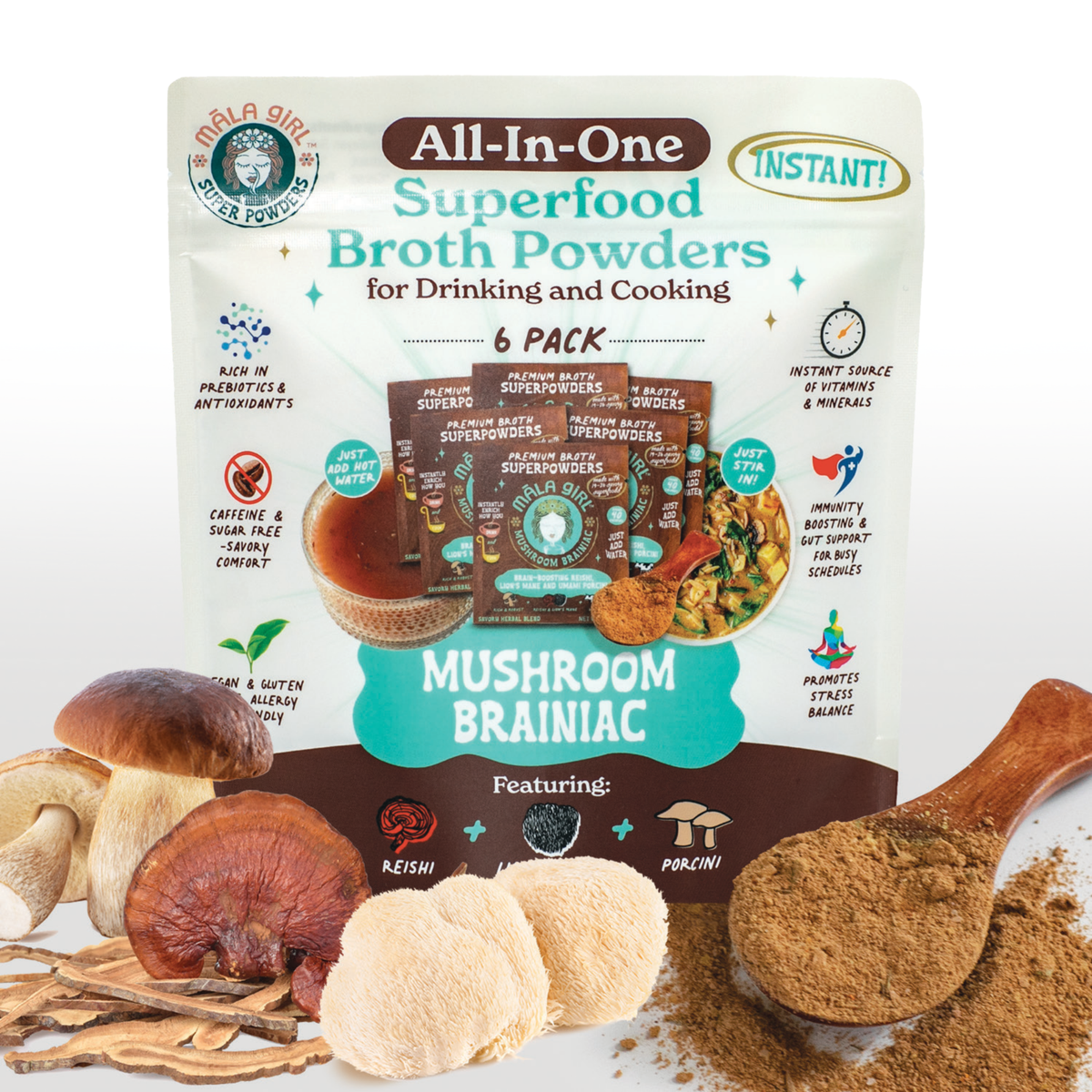 Mushroom Brainiac Superfood Broth Powder