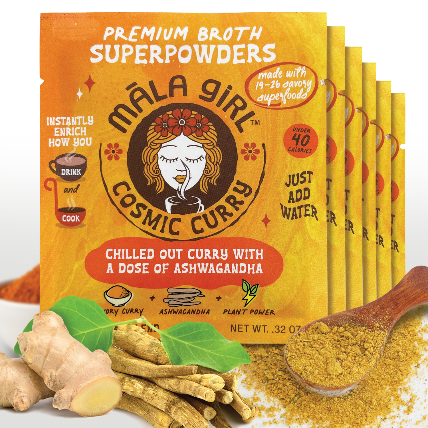 Curry Broth Powder with Ashwagandha. Island Style Māla Girl – Māla