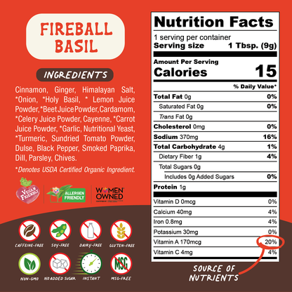 Fireball Basil Superfood Broth Powder