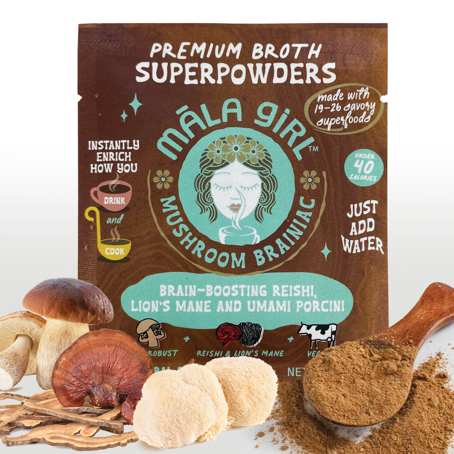 Mushroom Brainiac Superfood Broth Powder