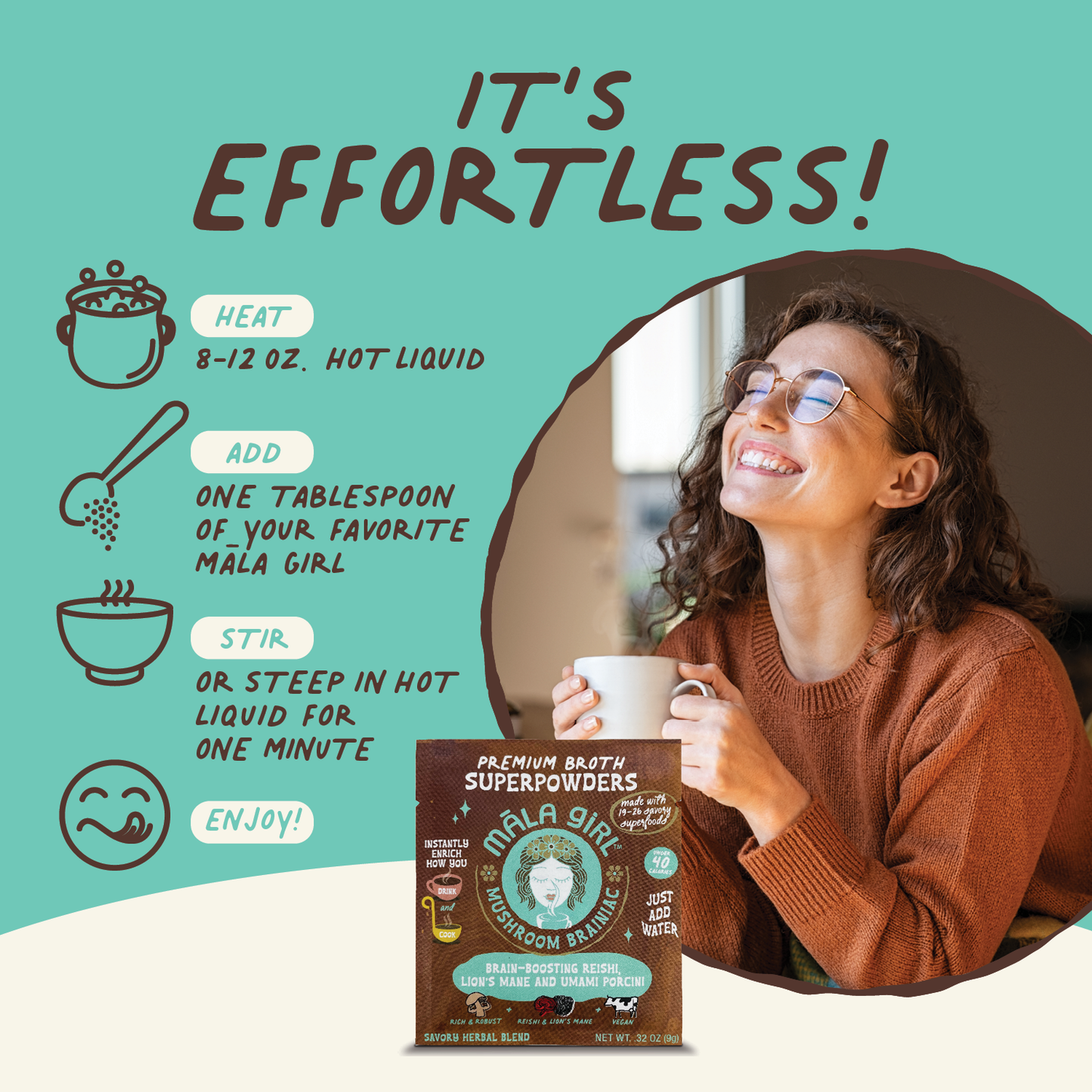 Mushroom Brainiac Superfood Broth Powder