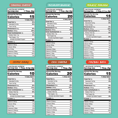 Assorted Māla Girl Broths single serve variety pack with different broth flavors in individual cups.