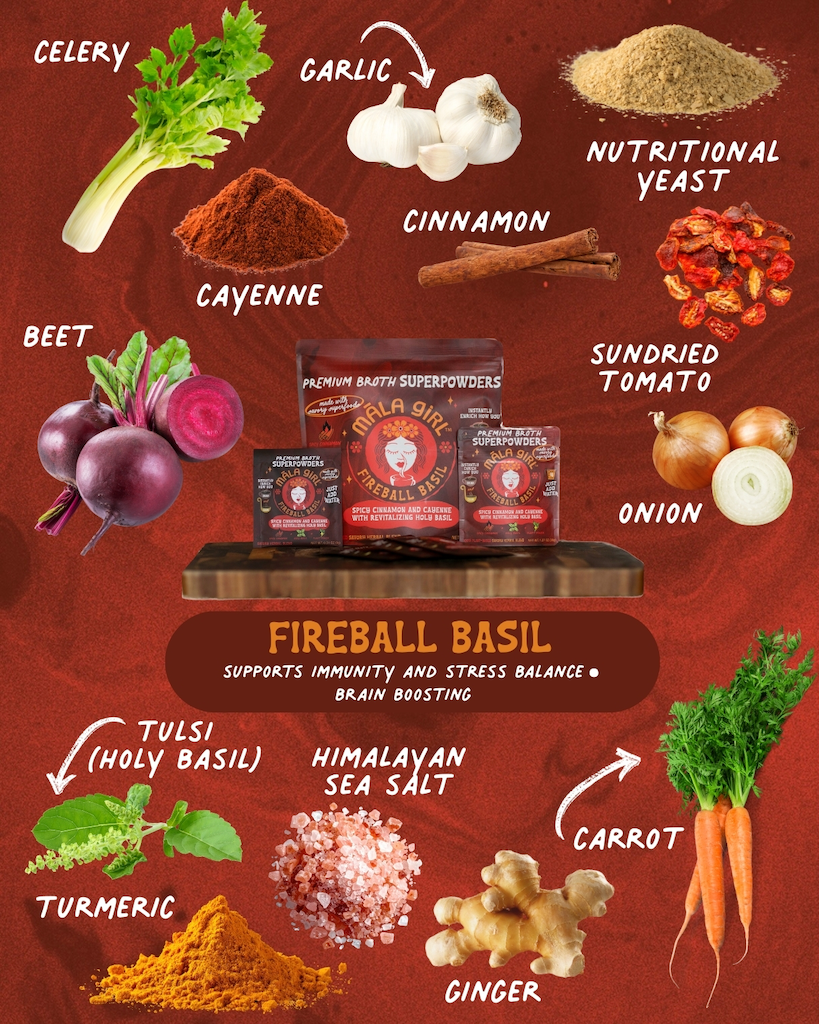 Fireball Basil Superfood Broth Powder