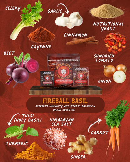 Fireball Basil Superfood Broth Powder