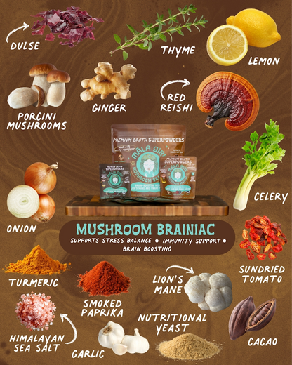 Mushroom Brainiac Superfood Broth Powder